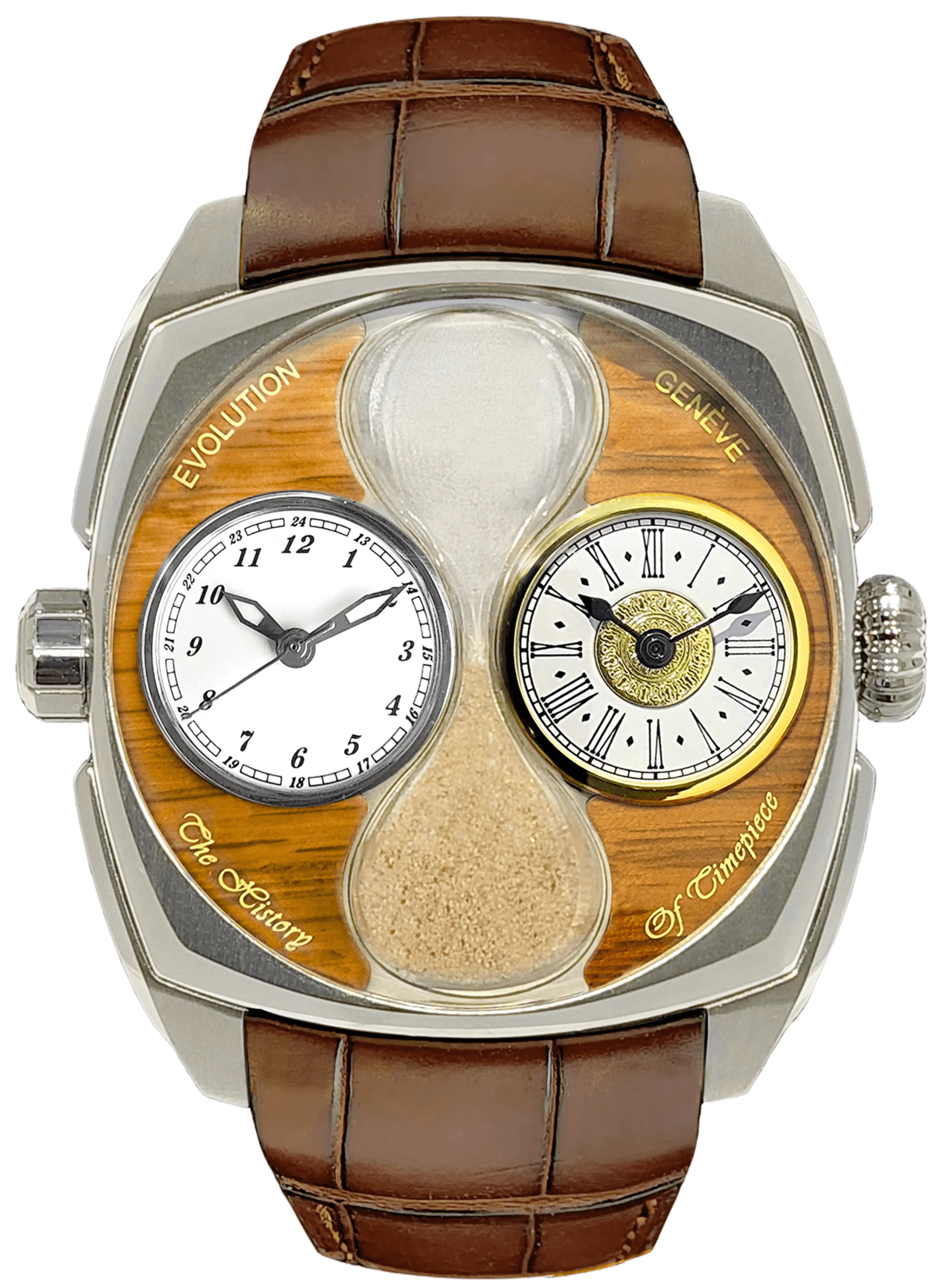 FIRST EVOLUTION watch with Burgundy strap